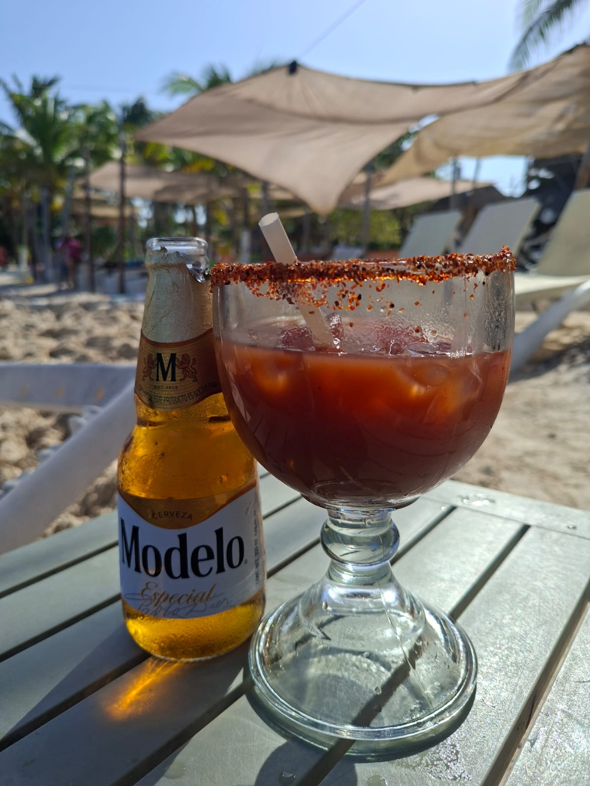 Cocktail at Barba Negra Costa Maya